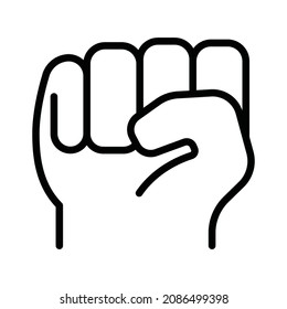 holding hand. simple icon design, best used for banner, flayer, or web application. Editable stroke with EPS 10 file format