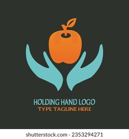 Holding hand unique corporate logo design, hand logo, holding hand logo, hand design logo