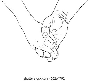 Holding Hands Love Sketch Images Stock Photos Vectors Shutterstock