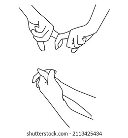  Holding hands. Hands collection. Saint Valentine`s day vector set. In minimalist style. Ideal for printing, design, postcards, posters.