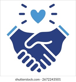 Holding Hands Icon Element For Design
