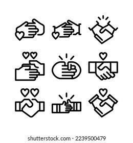 icono de mano o logotipo símbolo de signo aislado ilustración vectorial - Colección de iconos vectoriales de estilo negro de alta calidad
