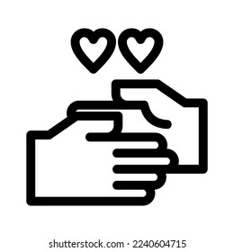 icono de mano o logotipo símbolo de signo aislado ilustración vectorial - iconos vectoriales de estilo negro de alta calidad
