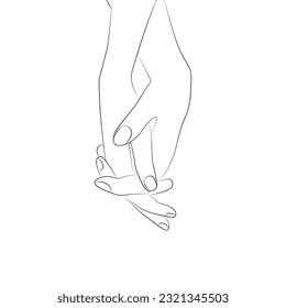 Holding Hands Icon Vector Design.