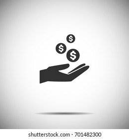 Holding Hands Icon Vector, Money