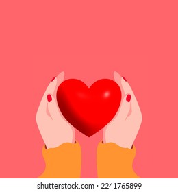Holding Hands Showing Love Vector Icon Suitable for Web Landing Pages, Banners, Stickers, Backgrounds.