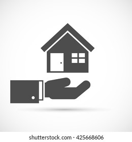 Holding house on hand