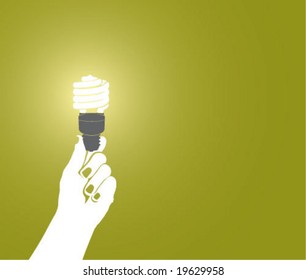 Holding Light Bulb