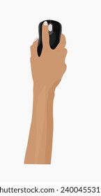 holding a mouse vector asset