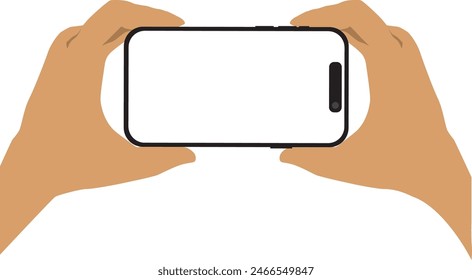 Holding My Phone Illustration On Game Phone