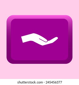 Holding palm