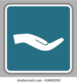 Holding palm
