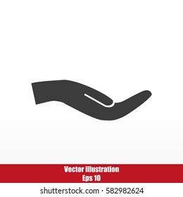 Holding palm