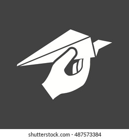 Holding Paper Plane