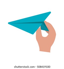 Holding Paper Plane