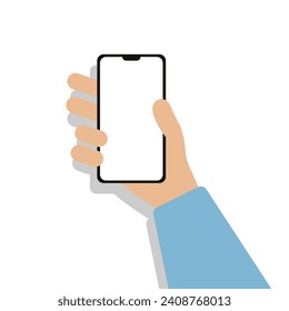 holding the phone.Eps 10 vector