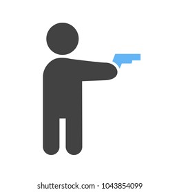 Holding pistol icon