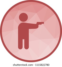 Holding pistol icon