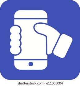 Holding Smartphone