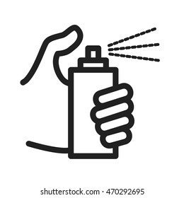 Holding Spray Bottle