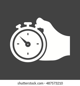 Holding Stopwatch