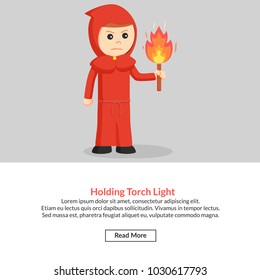 Holding Torch Light Job Information