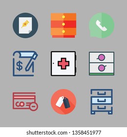 holding vector icon set