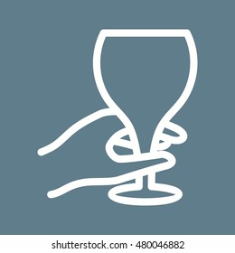Holding Wine Goblet