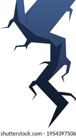 Rompimiento de agujeros, grieta de hielo, fondo de superficie, aislado en blanco, daño de destrucción, diseño, ilustración vectorial de estilo plano.