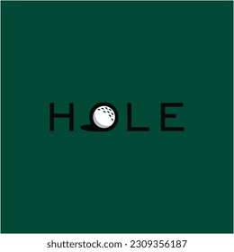 Hole Golf logo icon vector template.eps