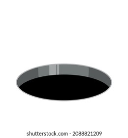 Hole in the ground emoji vector