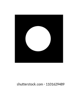 Hole icon. Bullet shot element. Flat design. Vector Illustration.
