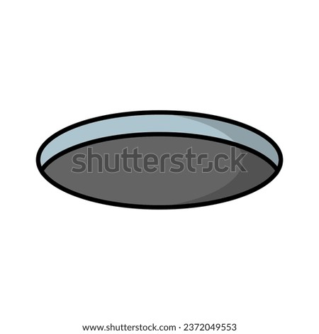 Hole Icon. Pitfall. Golf hole. Vector.
