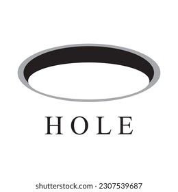 hole icon vector template illustration logo design