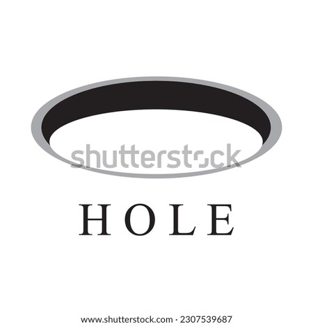 hole icon vector template illustration logo design