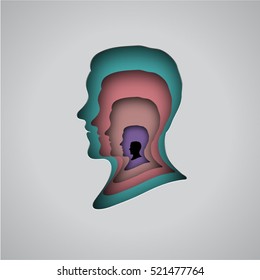 hole paper heads, perspective