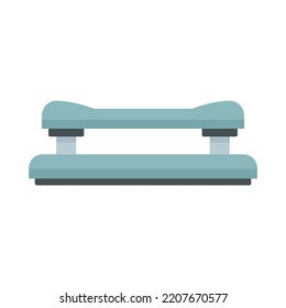 Icono de perforador de taladro. Ilustración plana del icono del vector perforador de orificios aislado en fondo blanco