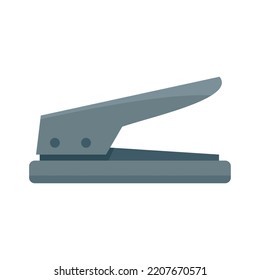 Hole punch icon. Flat illustration of hole punch vector icon isolated on white background