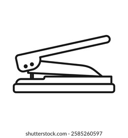 Hole Punch Icon Isolated flat vector in outline