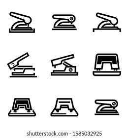 hole punch icon isolated sign symbol vector illustration - Collection of high quality black style vector icons
