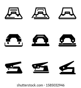hole punch icon isolated sign symbol vector illustration - Collection of high quality black style vector icons
