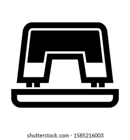hole punch icon isolated sign symbol vector illustration - high quality black style vector icons
