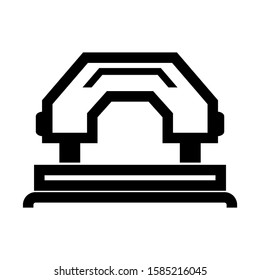 hole punch icon isolated sign symbol vector illustration - high quality black style vector icons
