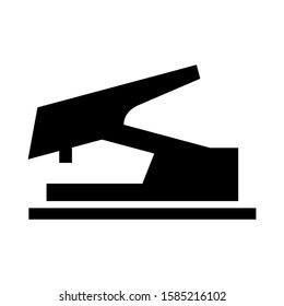 hole punch icon isolated sign symbol vector illustration - high quality black style vector icons
