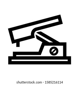hole punch icon isolated sign symbol vector illustration - high quality black style vector icons
