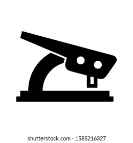 hole punch icon isolated sign symbol vector illustration - high quality black style vector icons
