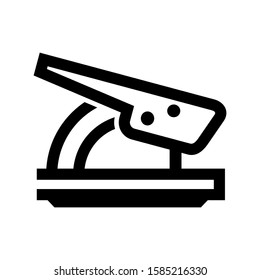hole punch icon isolated sign symbol vector illustration - high quality black style vector icons
