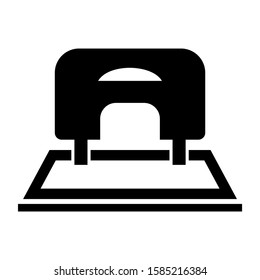 hole punch icon isolated sign symbol vector illustration - high quality black style vector icons
