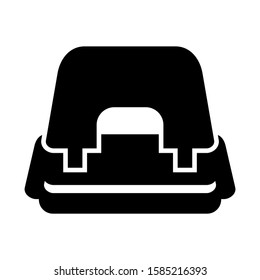 hole punch icon isolated sign symbol vector illustration - high quality black style vector icons
