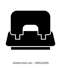 hole punch icon isolated sign symbol vector illustration - high quality black style vector icons
